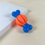 Pískací gumová kost/míč 13 cm