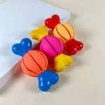 Pískací gumová kost/míč 13 cm - Obrázek 2