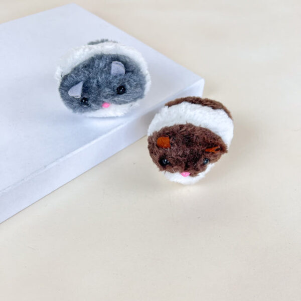 Plyšová myš pro kočky vibrační 8 cm - Obrázek 2