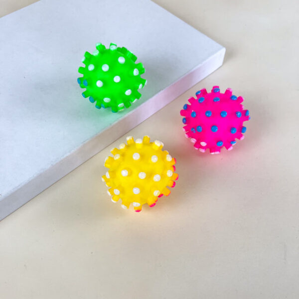 Pískací míč 6 cm (sada 6ks) - Obrázek 1