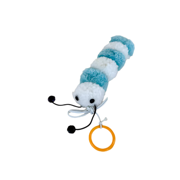 Plyšová housenka s rolničkou na šňůře 15 cm - Obrázek 11