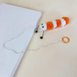 Plyšová housenka s rolničkou na šňůře 15 cm - Obrázek 6