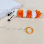 Plyšová housenka s rolničkou na šňůře 15 cm - Obrázek 7