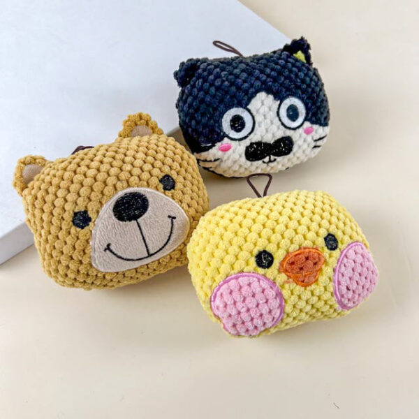 Plyšová hlava zvířátka 12 x 13 cm - Obrázek 2