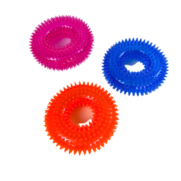 Pískací Kruh pro psy s bodlinami 12 cm - Obrázek 6