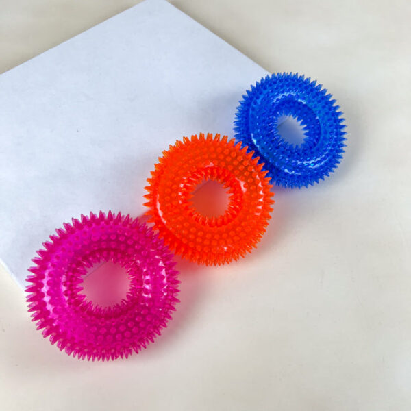 Pískací Kruh pro psy s bodlinami 12 cm - Obrázek 3