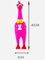 Pískací kuře s brýlemi pro pejsky 32 cm - Obrázek 9