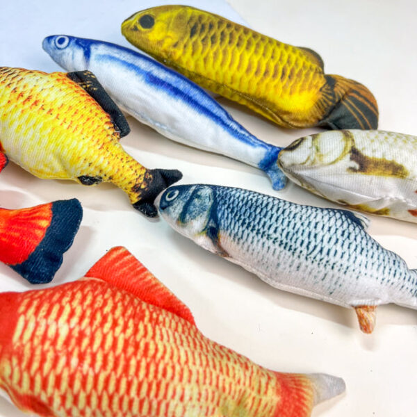 Plyšová ryba pro zvířata 20 cm - Obrázek 3