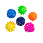 Gumový, pískací míč 6cm (sada 6ks) - Obrázek 4