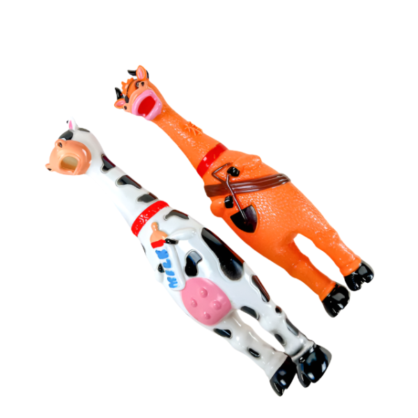 Malá pískací gumová kráva 22 cm - Obrázek 7