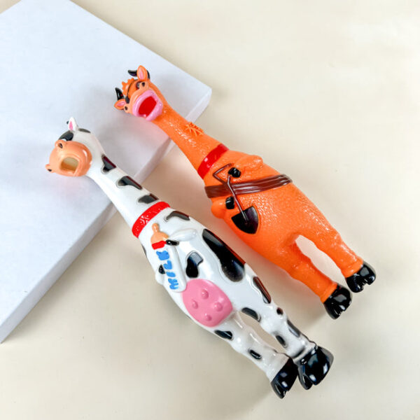 Pískací gumová kráva 32cm - Obrázek 2