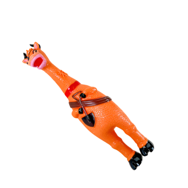 Malá pískací gumová kráva 22 cm - Obrázek 8