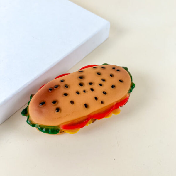 Pískací hamburger 13 cm - Obrázek 2