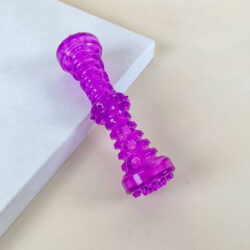 Tvrdá gumová činka na kousání pro psy 19 cm