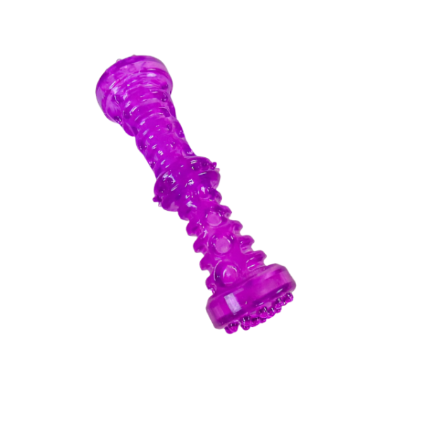 Tvrdá gumová činka na kousání pro psy 19 cm - Obrázek 7