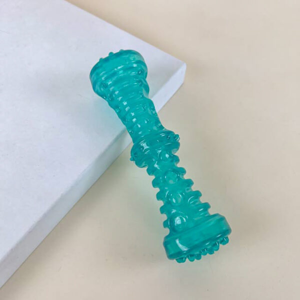 Tvrdá gumová činka na kousání pro psy 19 cm - Obrázek 4