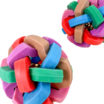 Barevný míček s rolničkou pro psy 9 cm - Obrázek 6