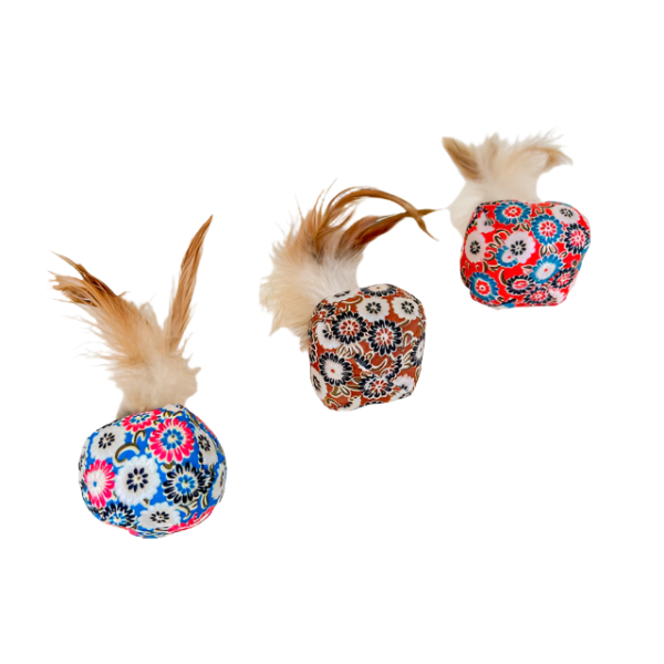 Plyšová koule s peřím 15 cm - Obrázek 6