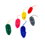 Barevné myšky pro kočky 13 cm (sada 3 ks) - Obrázek 8
