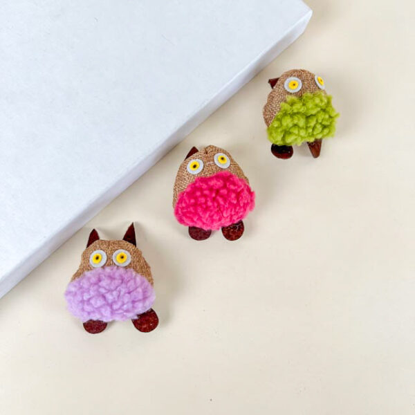 Hračka pro kočky chlupatá 9 cm - Obrázek 2