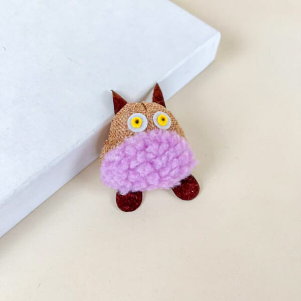 Hračka pro kočky chlupatá 9 cm - Obrázek 3