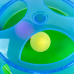 Hračka pro kočky s míčky a myší 30 cm - Obrázek 3