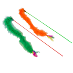 Škádlítko pro kočky s peřím tyč 50 cm + 45 cm dlouhé peří - Obrázek 5