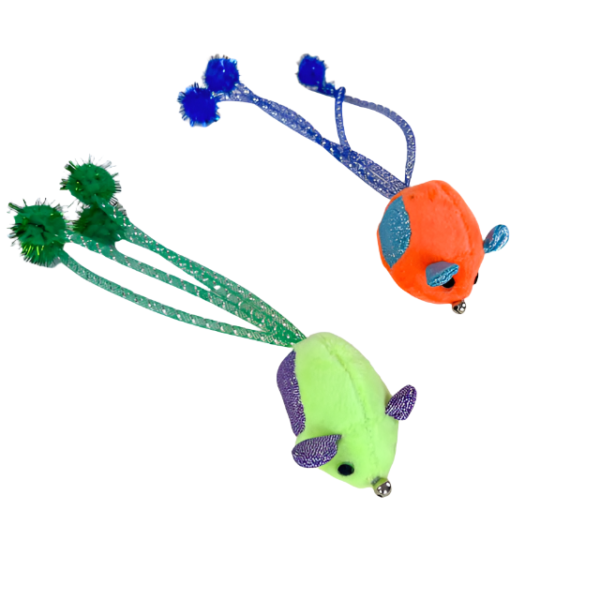 Myš s ocasem pro kočky 20 cm - Obrázek 5