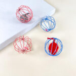 Kovová klec s myší uvnitř 6 cm - Obrázek 2