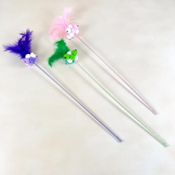 Chlupaté škádlítko pro kočky 55 cm - Obrázek 2