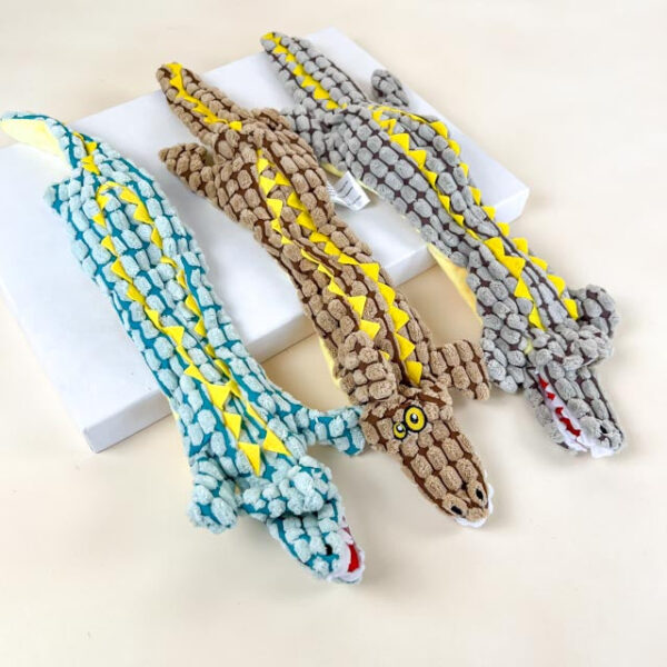 Plyšový krokodýl s pískátkem 55 cm - Obrázek 2