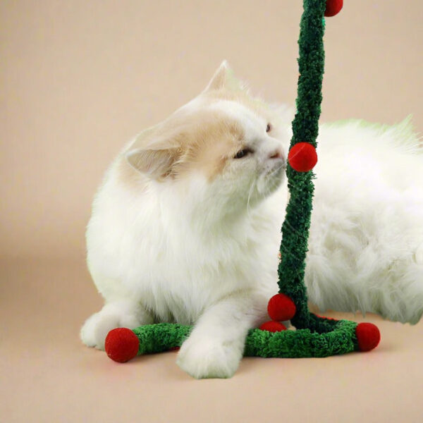 Chlupaté škádlítko pro kočky s rolničkou 50cm tyč - Obrázek 2