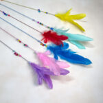 Škadlítko pro kočky s peřím 80cm - Obrázek 4