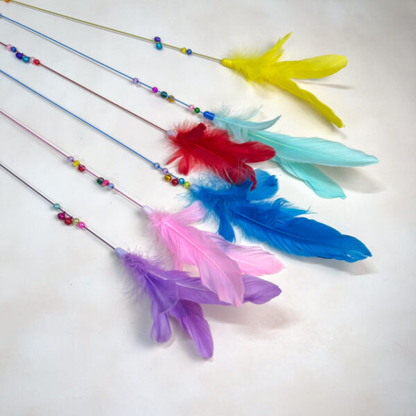 Škadlítko pro kočky s peřím 80cm - Obrázek 4