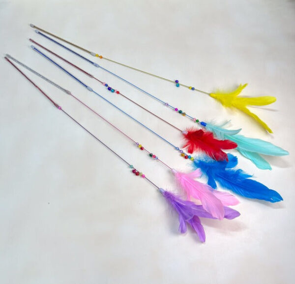Škadlítko pro kočky s peřím 80cm - Obrázek 2