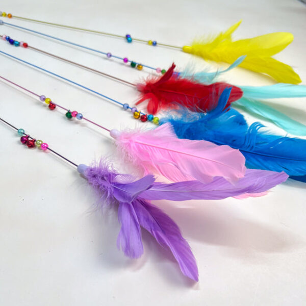 Škadlítko pro kočky s peřím 80cm - Obrázek 5