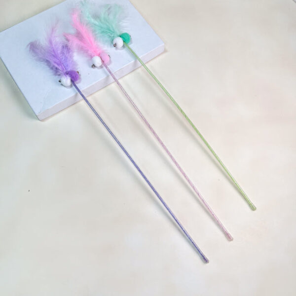 Škadlítko pro kočky s peřím 55cm - Obrázek 2