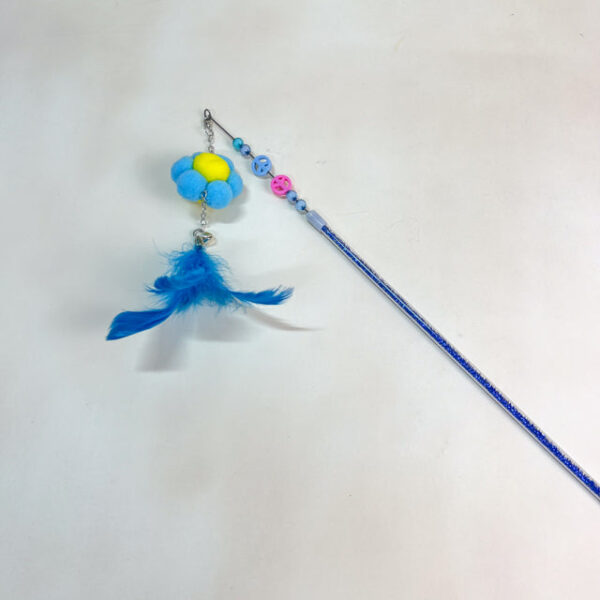 Škadlítko pro kočky s peřím 55cm - Obrázek 1