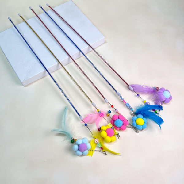 Škadlítko pro kočky s peřím 55cm - Obrázek 2