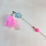 Škadlítko pro kočky s peřím 60cm