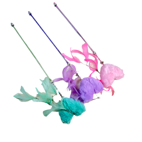 Škádlítko s pom pom šňůrkou 52 cm - Obrázek 5