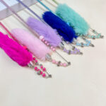 Škadlítko pro kočky s peřím a srdcem 45cm - Obrázek 7