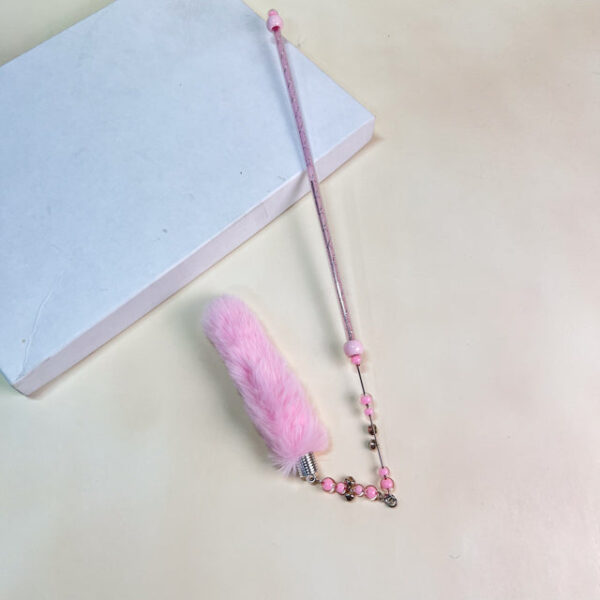 Škadlítko pro kočky s peřím a srdcem 45cm - Obrázek 5