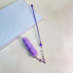 Škadlítko pro kočky s peřím a srdcem 45cm - Obrázek 4