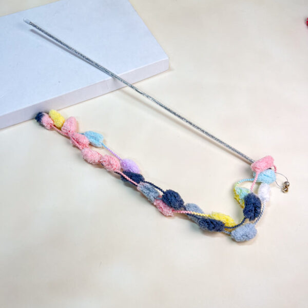 Škádlítko s pom pom šňůrkou 50cm - Obrázek 8