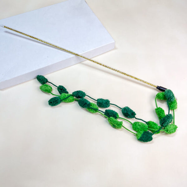 Škádlítko s pom pom šňůrkou 50cm - Obrázek 6