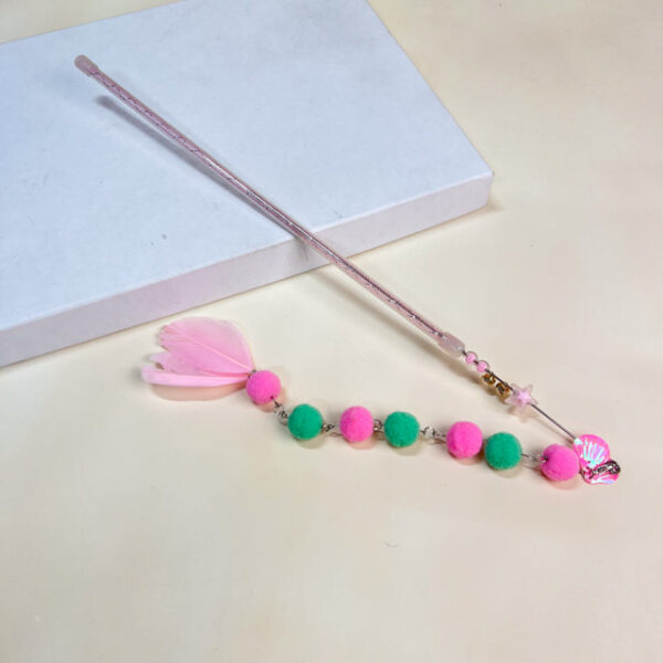 Škádlítko s pom pom šňůrkou 40cm - Obrázek 6