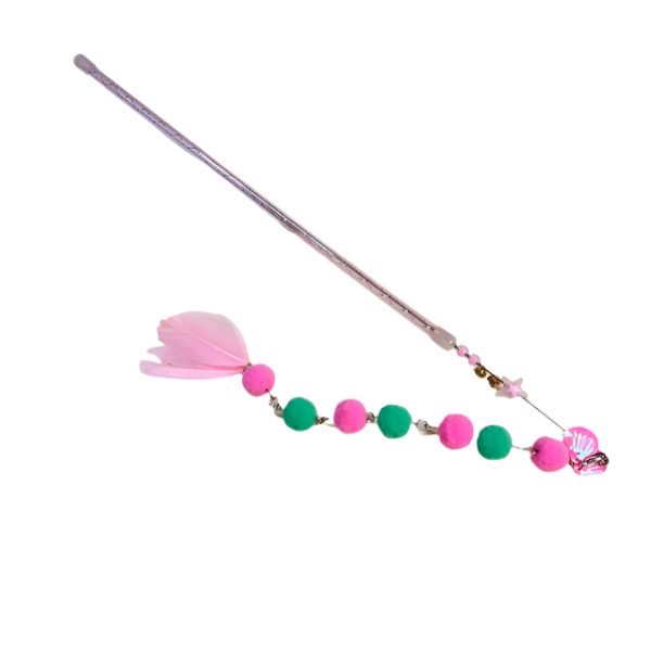 Škádlítko s pom pom šňůrkou 40cm - Obrázek 13