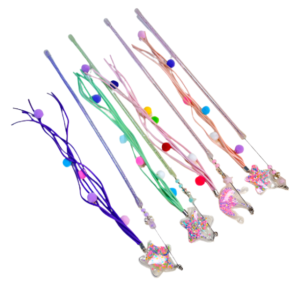 Škádlítko s pom pom šňůrkou 40cm - Obrázek 8