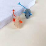 Plyšová myš s ocáskem pro kočky 12 cm - Obrázek 2